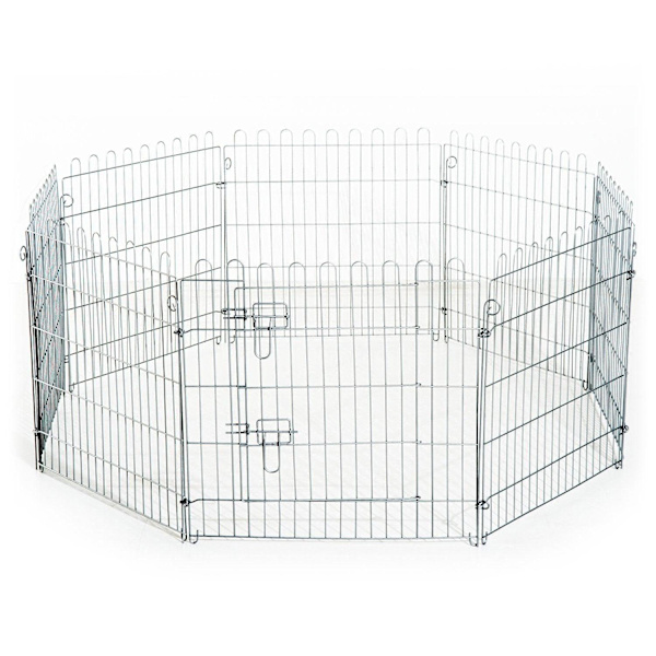 Rootz Outdoor Enclosure Puppy Run - Zilver - Metaal - cm x 24,8 cm x 35,83 cm