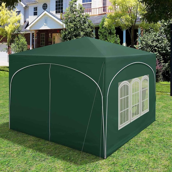 Rootz Ultimate Outdoor Gazebo - Säänkestävä paviljonki - Perheteltta - Vahva metallirunko - UV-suoja - Helppo pop-Up - 3x3m