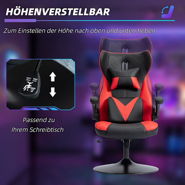 Rootz Gaming Chair - Swivel Chair - Ergonomic Rocking Chair - Justerbar komfort - 67 x 71 x 112 cm