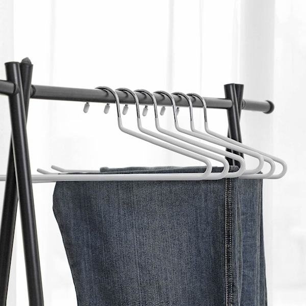 Rootz Buksebøjle - Sæt med 20 metal tøjbøjler - Fløjls buksebøjler - 20 stykker Clip Hanger - Tøj Clip Hanger - Hanging Clip Hanger - Multifunktions C