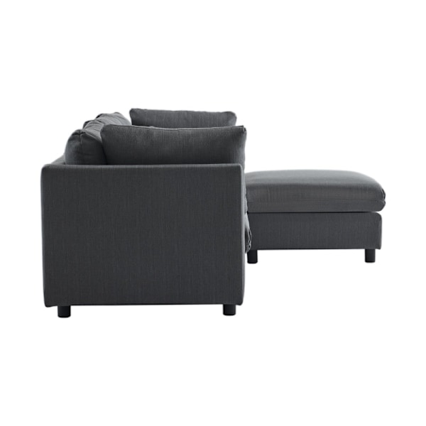 Rootz Modern 3 istuttava kulmasohva - Mukava sohva - Ergonominen sohva - Selkätuki - 220L x 157P x 81H cm