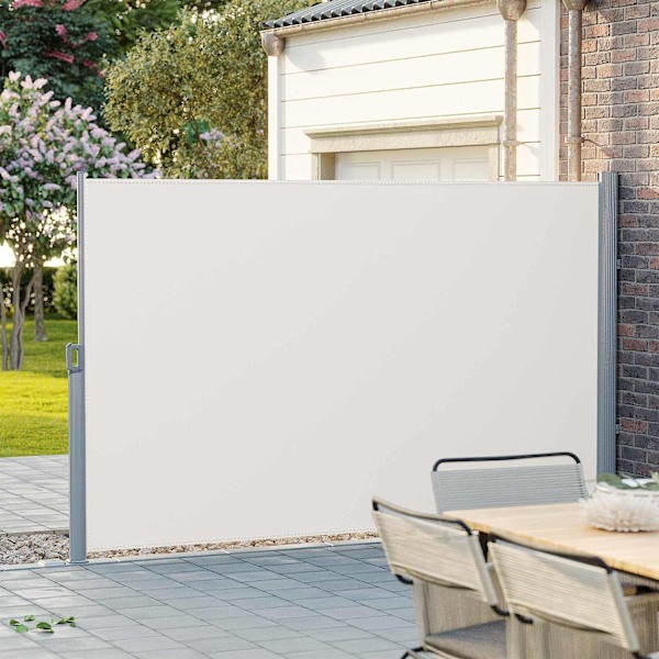 Rootz Sidefortelt - Privatskærm - Solskærm - Udendørs beskyttelse af privatlivets fred - Indendørs og udendørs brug - 200 cm x 400 cm - Beige