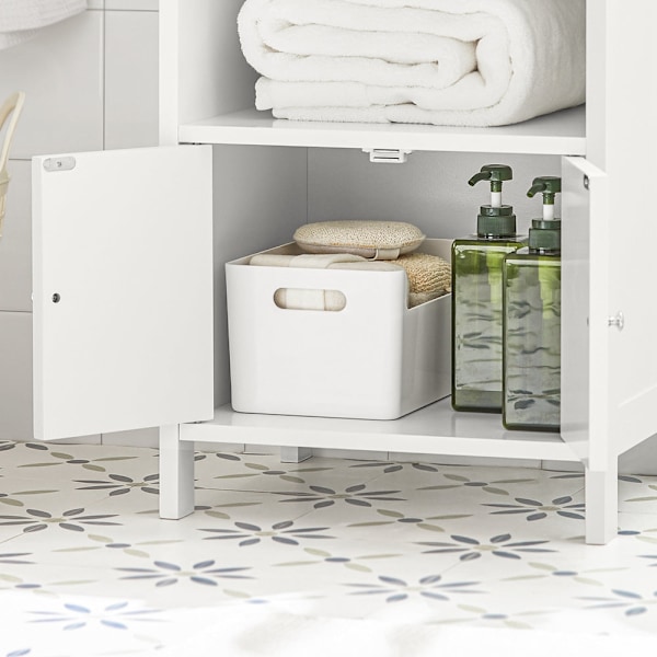 Rootz badeværelses kommode - Opbevaringsskab - MDF Organizer - 41cm x 86cm x 36cm - Tipbeskyttelse - Robust design