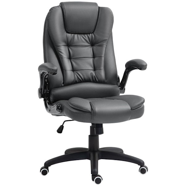 Rootz Executive Chair - Datorstol - Kontorsstol - Imiterat läder - Justerbar höjd - 60cm x 69cm x 111-121cm