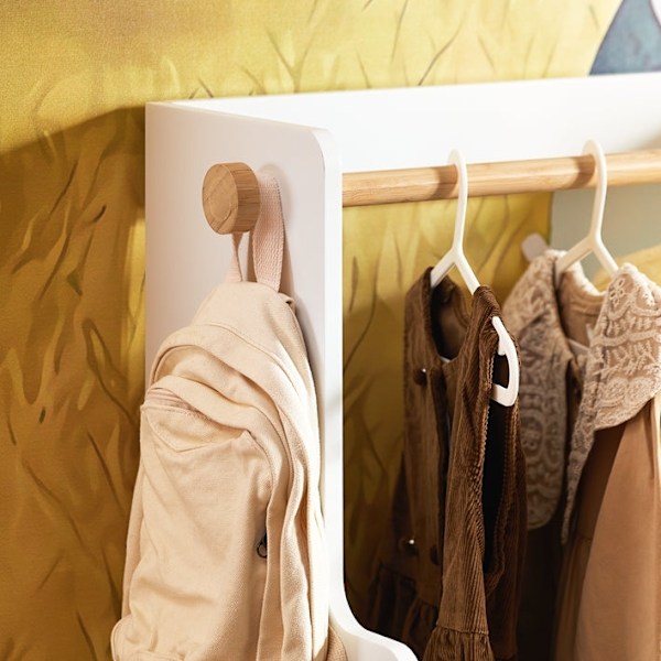 Rootz Børns garderobe - Børne skab - Opbevaringsmøbler - Safe Rounded Corners - 60x110x35cm