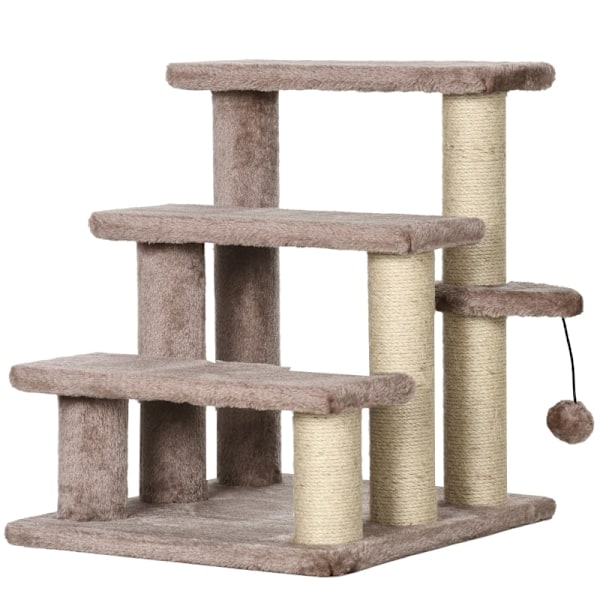Rootz Pet Trappe - Katteklatretrin - Kitty Play Tower - Hjælper med at nå høje områder - Kompakt og bærbar - Robust design - 45 cm x 40 cm x 48 cm