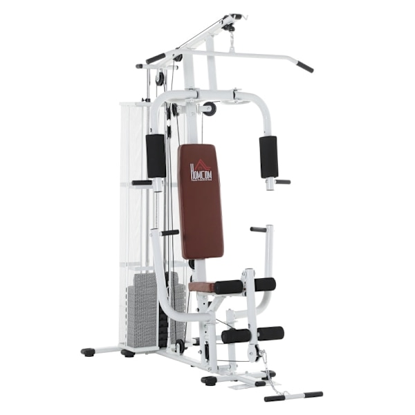 Rootz Gym Strength Station - Hjemmefitnessløsning - Multigymnastik - Holdbar stålramme - Workout for hele kroppen - Komfortabel og sikker - 150 cm x 1