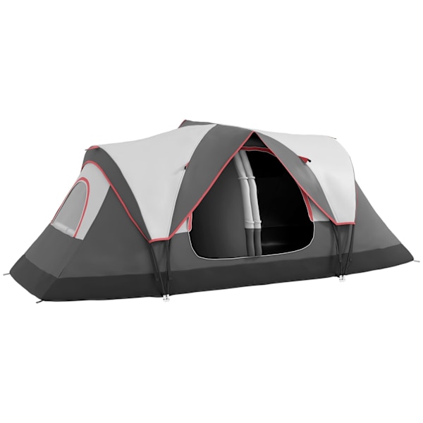 Rootz 2 Room Camping Tent - Partition Telt - Family Outdoor Shelter - Rain Protection - 450 cm x 215 cm x 180 cm