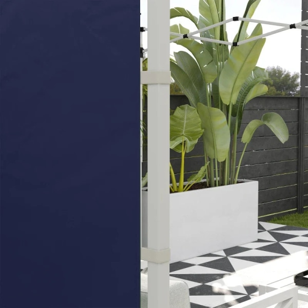 Rootz Gazebo - Sidepaneler - Udskiftning af 2 sider - Pop Up Gazebo - Med vinduer og døre - Blå - 295W x 195H cm