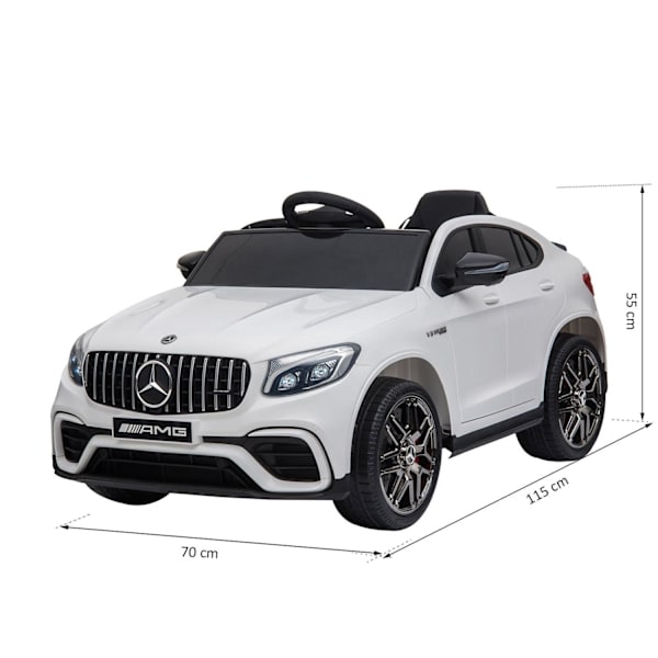Rootz barnbil elektrisk - Vit - Pp, Metall - 45,27 cm x 27,56 cm x 21,65 cm