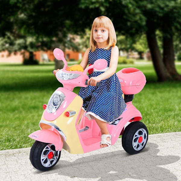 Rootz elektrisk barnmotor - Rosa, Gul - Pp, Metall - 42,52 cm x 20,08 cm x 29,53 cm