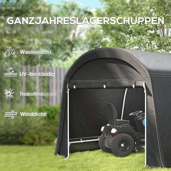 Rootz Garden Shed - Tool Tent - Ställ in garage - Vattentät - UV -resistent - 300 cm x 600 cm x 230 cm - Hållbart skydd