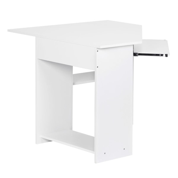 Rootz Corner Desk - Modern Office Desk - Computer Table - Generös lagring - 127 cm x 73 cm x 88,5 cm