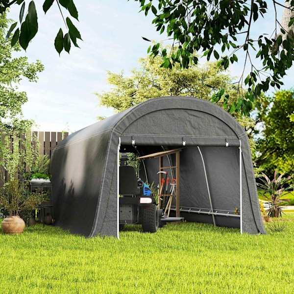 Rootz Garden Shed - Tool Tent - Ställ in garage - Vattentät - UV -resistent - 300 cm x 600 cm x 230 cm - Hållbart skydd