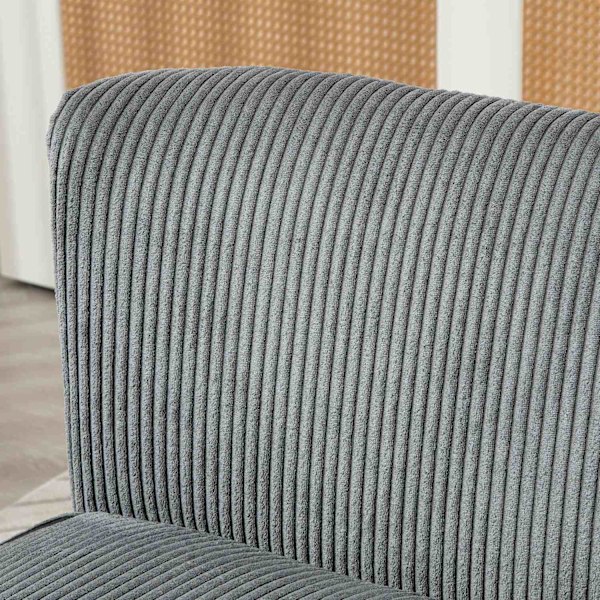Rootz 2 -sædet polstret sofa - Loveseat - Compact Couch - Komfortabel polstring - 117 x 56,5 x 77 cm - Grå