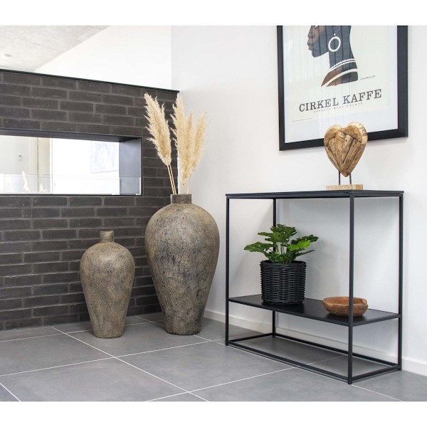 Rootz Vita Console Table - Entryway Table - Hallbanan - Hållbar stålram - 80 cm x 36 cm x 80 cm