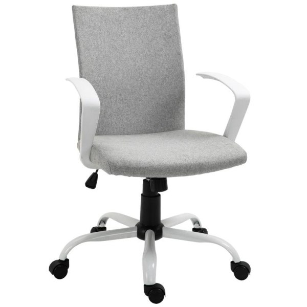 Rootz kontorsstol - Skrivbordsstol - Datorstol - 360° svängbara hjul - Grå - 61 x 61 x 89-99 cm