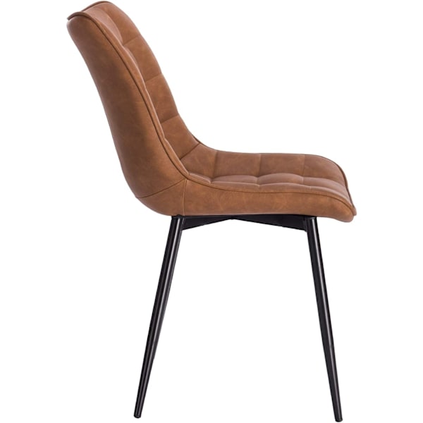 Rootz matstolsset - Snygga sittplatser - Bekväma stolar - konstläder - Ergonomisk design - Slitstark metallram - 46cm x 40,5cm x 85,5cm