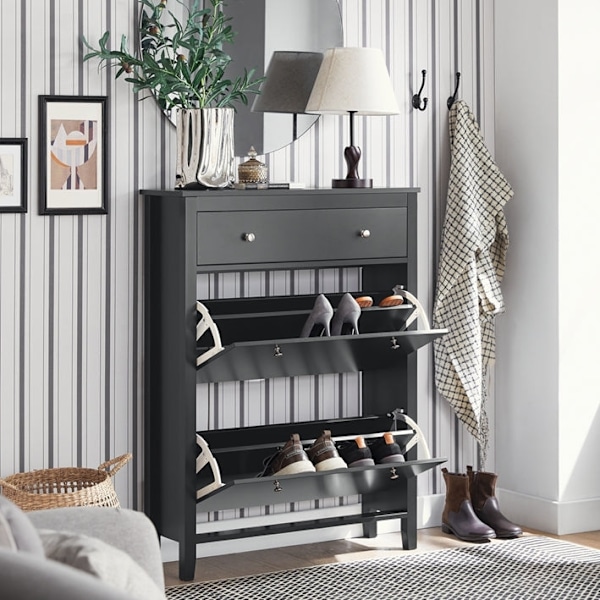 Rootz Skoskåp - Entréförvaring - Skoorganisator - MDF - Rymlig låda - 80cm x 108cm x 25cm - Förköp till 2024-10-16