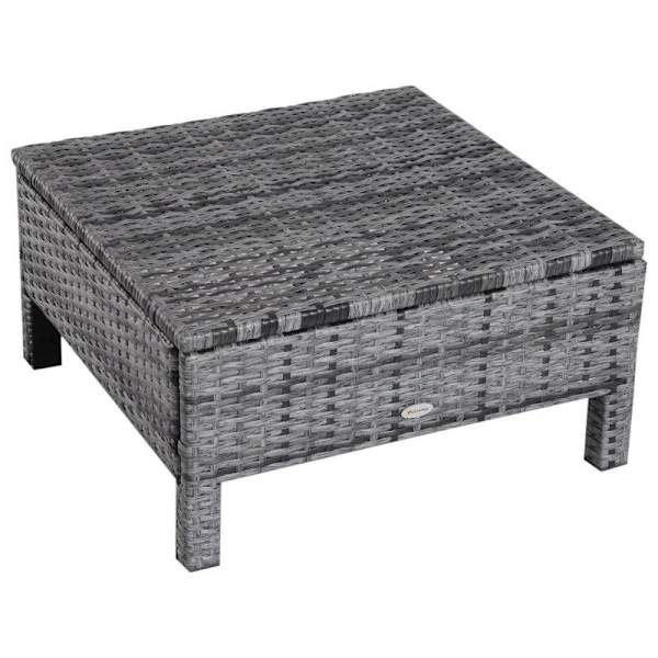 Rootz Double Sofa - Garden Sofa - Garden Furniture - Garden Set - Seater Sofa - 2 x Stool Cushions
