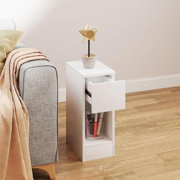 Rootz sängbord - Modernt sidobord - Nightstand - Optimal förvaring - 20 cm x 30 cm x 50 cm - Perfekt för sovrum och vardagsrum