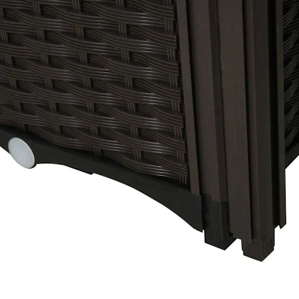 Rootz Garden Planter Box - Upphöjd bädd - Dräneringshål - Blomlåda - Utomhus - Brun - 40 x 40 x 44cm