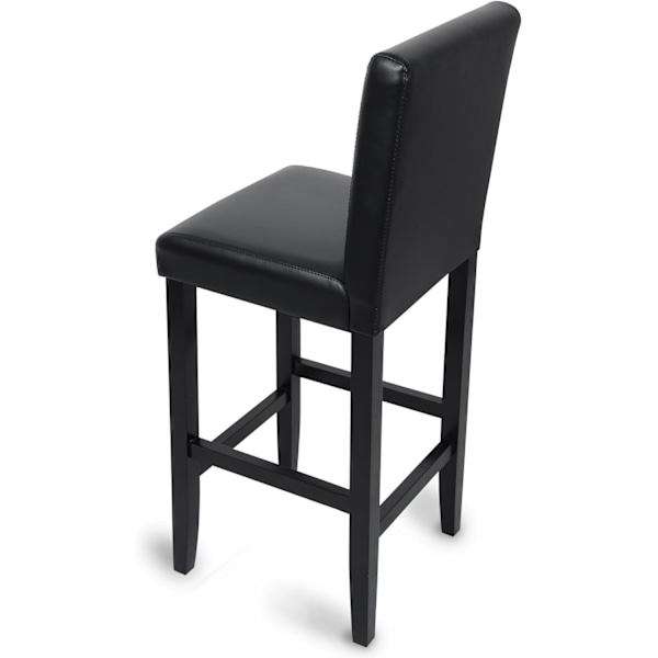 Rootz Set med 2 barstolar - Bänkstolar - Köksstolar - Högkvalitativt konstläder - Ergonomisk design - Modern industriell stil - 110 cm x 41 cm x 37,5