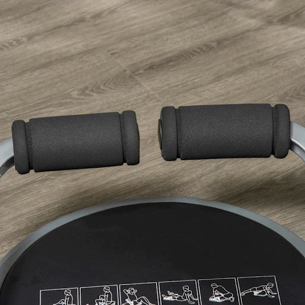 Rootz Abdominal Trainer - Abs Trainer - Abs Machine - Abs Träningsutrustning - Helkroppsträningsutrustning - För hemmagym - Svart - 55 x 42 x 11-32cm