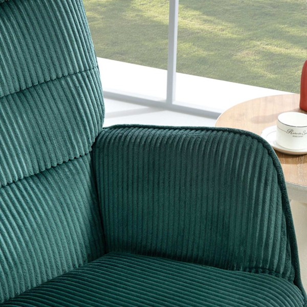Rootz Rocking Stol - Glider Stol - Nursernestol - Tyk polstring - Beech Wood Runners - 98D X 71W X 101H CM - Understøtter op til 120 kg