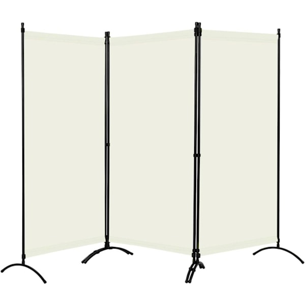 Rootz Privacy Screen Rumsavdelare - Utomhusskärm - Sekretesspartition - Väderbeständigt material - 255cm x 181cm - Mörkgrå & Cream