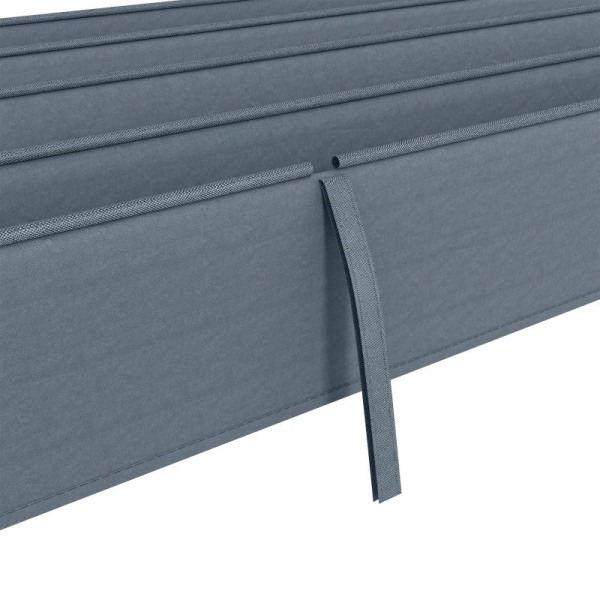 Rootz Ersättningstak - Pergolatak - Solskyddskåpa - Utdragbart - Trädgårdslusthus - Enkel montering - Polyester - Grå - 286cm x 245cm x 16cm