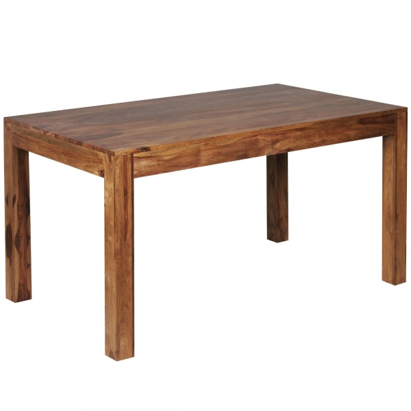 Rootz Sheesham massivt træ spisebord - køkkenbord - rektangulært spisebord - tidløst design, udtryksfuldt trækorn, sæder op til 8 - 160 cm x 80 cm x 7