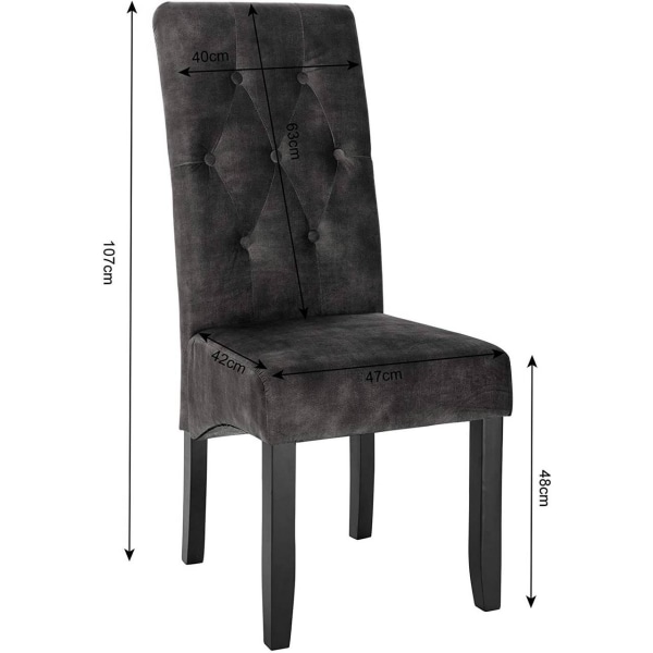 Rootz sæt med 2 spisestuestole - Elegante stole - Komfortable si