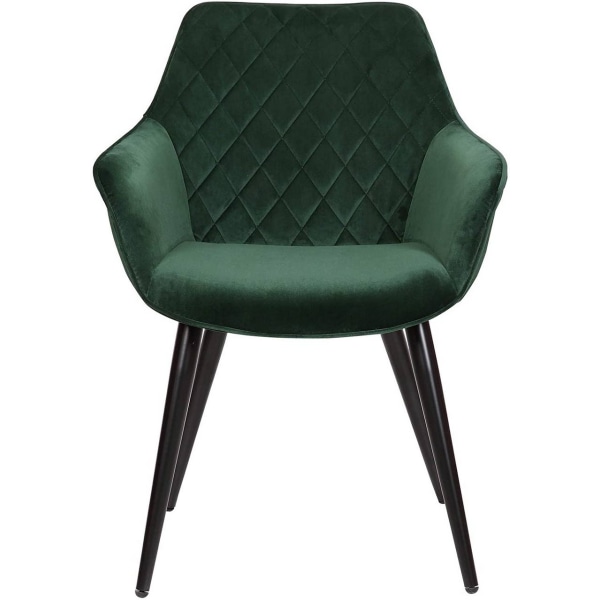 Rootz Velvet Dining Chair - Ergonomisk stol - Snygga sittplatser - Bekväm design - Hållbar konstruktion - Justerbar stabilitet - 41cm x 45cm x 84cm