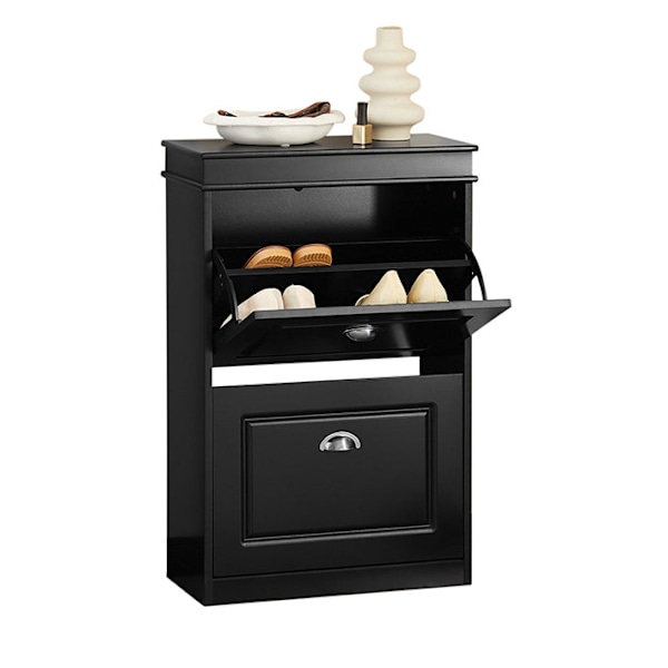 Rootz Skoskåp med 2 flikar - Sko Tipper - Skoorganisator - Robust konstruktion - Väggfästbar - Utrymmesbesparande design - 53cm x 82cm x 24cm