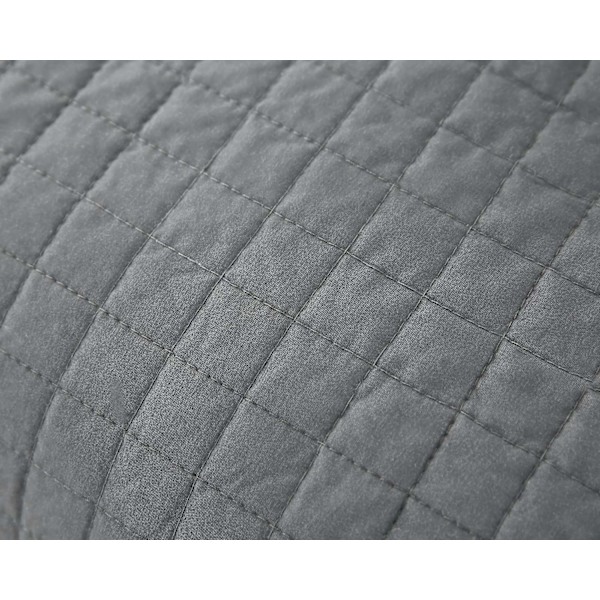 Rootz Quilt - Sengetæppe - Tæppe - Dyne - Tæppe - Stræk - Grå - 170x210cm