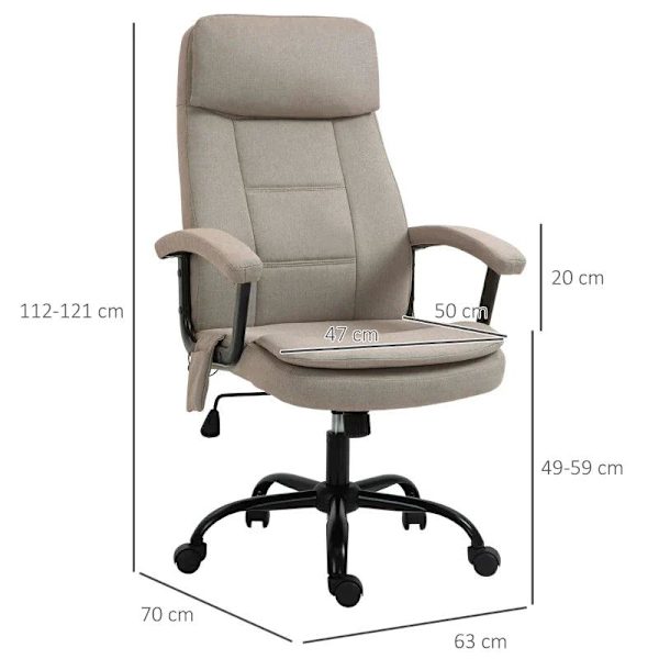 Rootz-toimistotuoli - Hierontatuoli - Korkeussäädettävä Executive-tuoli - Pelituoli hierontatoiminnolla - Ergonominen kääntötuoli - Lanneselän hieront