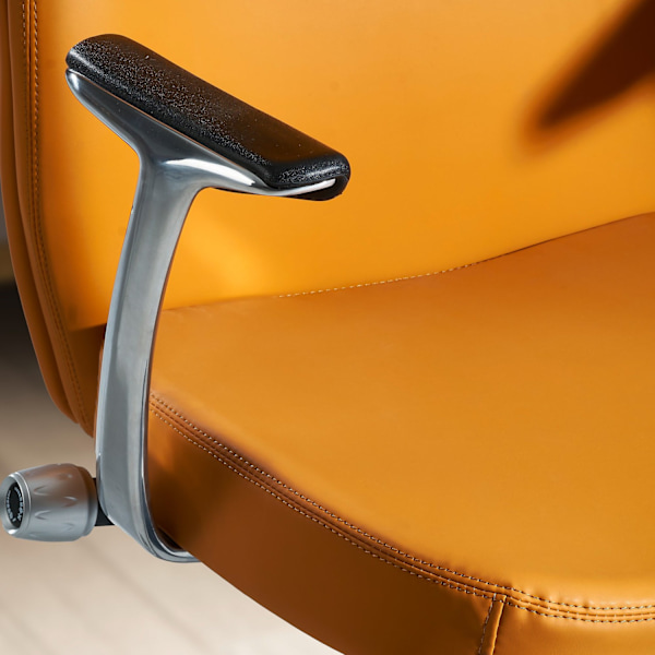 Rootz Executive Chair - Kontorstol - Ergonomisk stol - Højkvalitets polstring - Aluminiumsarmlæn - Justerbar sædehøjde - 119cm x 74cm x 74cm