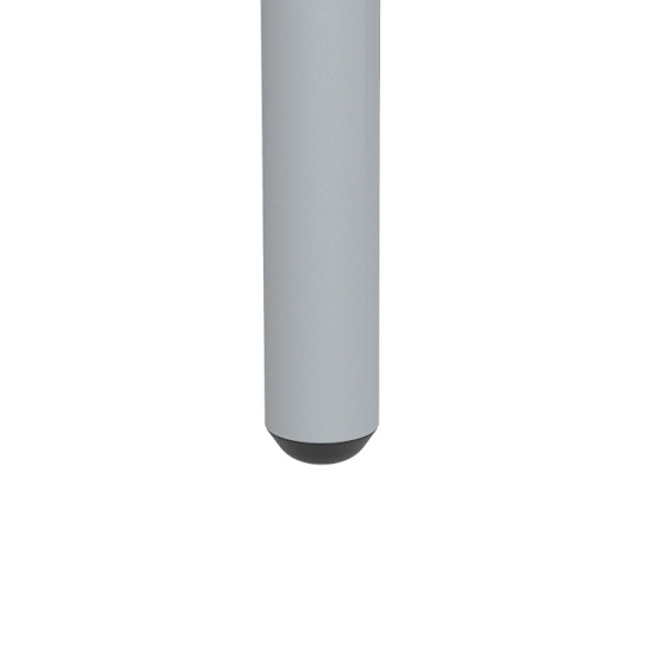 Rootz Trädgårdsmöbler Set - 5-delat - Utemöbler - Väderbeständig - Modern Design - Matbord+matstolar - Stål - Ljusgrå - 80 x 80 x 74 cm