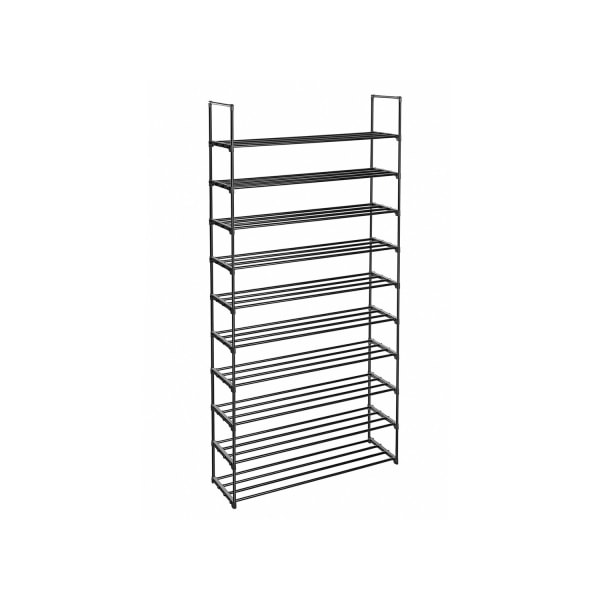 Rootz justerbart skoställ - Skoorganisator - Platssparande - Enkel montering - Metallrör - 92cm x 30cm x 194cm