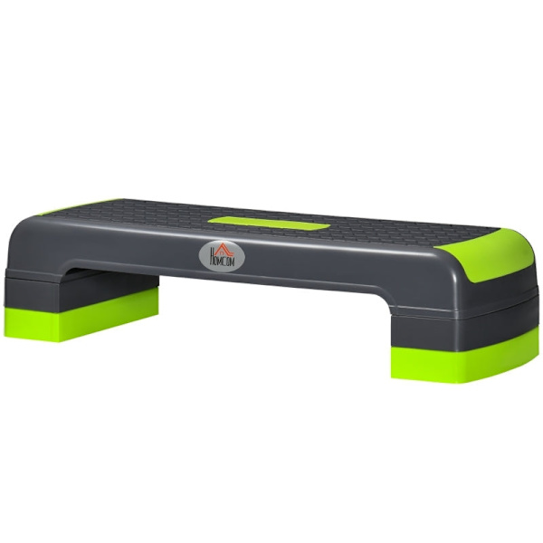 Rootz Justerbar Aerobic Stepper - Stegplattform - Cardio Stepper - Halkfri yta - Justerbar höjd - Slitstark plast - 78cm x 28cm x 20cm