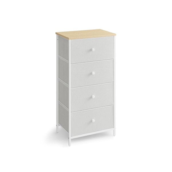 Rootz White Oak Säilytyskaappi - Lastulevy teräskuitukangas - Suuri kapasiteetti - Kevyt - Helppo koota - 30 cm x 45 cm x 91,7 cm
