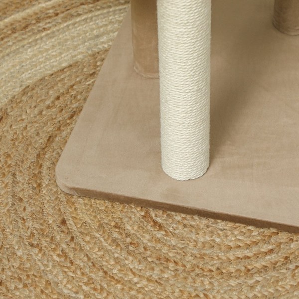 Rootz Luxurious Cat Tree - Skrapstolpe - Kitty Tower - Komfort för större katter - 56L x 54W x 86H cm