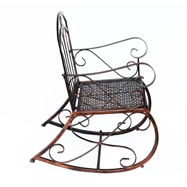 Nancy's Hoover Schommelbank - Tuinschommel - Tuinbank - Metaal - 1-Zits - Brons - 61 x 79 x 90 cm