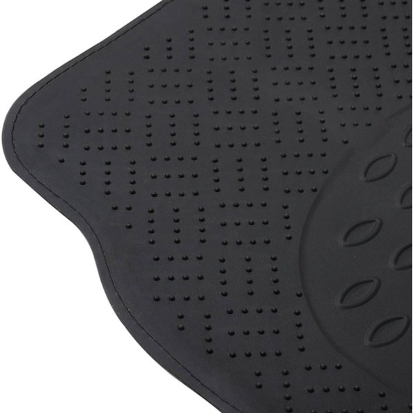 Rootz bilmattor i aluminium - Golvfoder för fordon - Universal passform - Kraftig PVC - Väderbeständig - 69cm x 49cm & 46cm x 47cm