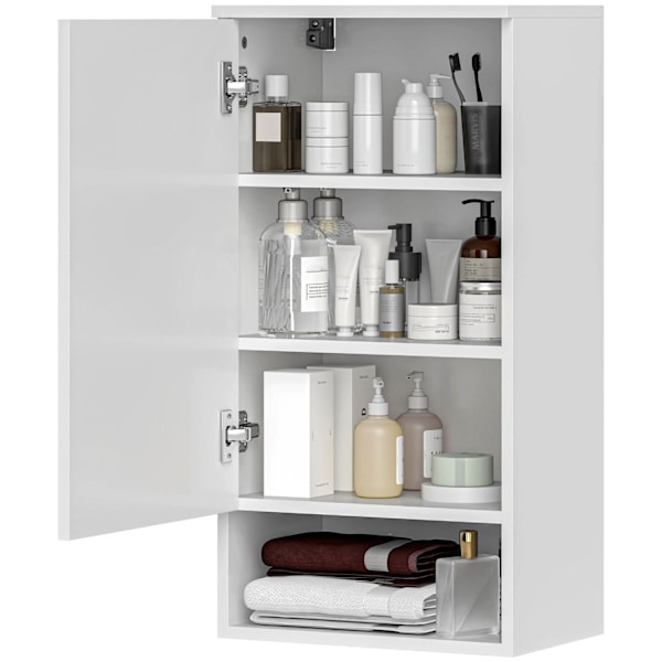 Rootz vægmonteret badeværelse skab - vægskab - justerbare hylder - maksimer opbevaring - 40 cm x 27 cm x 77 cm