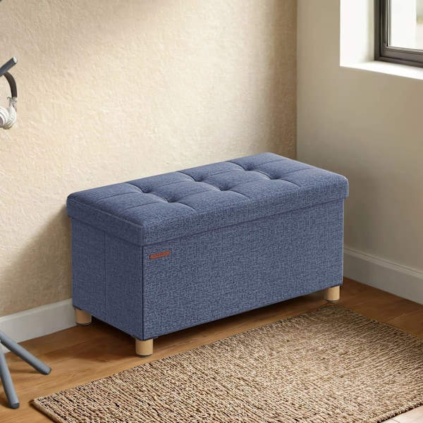 Rootz sæde afføring med opbevaringsplads - sammenfoldelig bænk - opbevaringsboks - max. Statisk støtte 300 kg - 38,1 cm x 76,1 cm x 40,1 cm