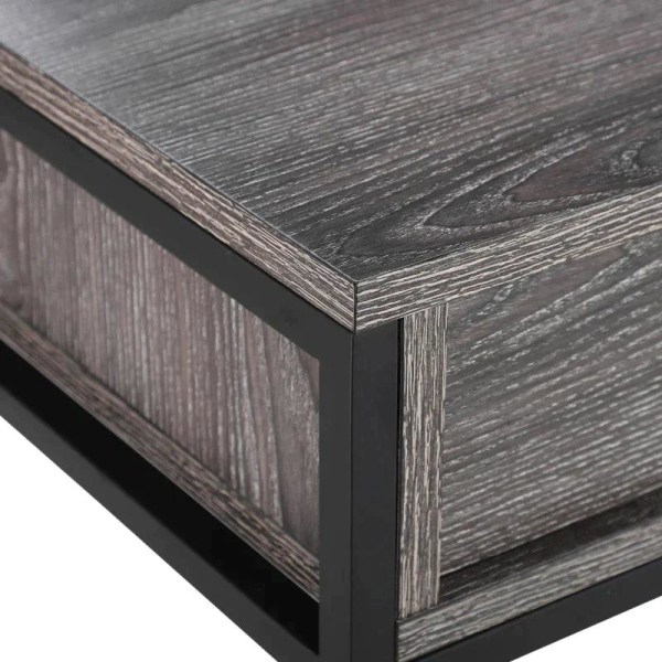 Rootz Console Table - Entrance Table - Side Table - Table - 2 Drawers - Grey - 120 x 30 x 81.5 cm