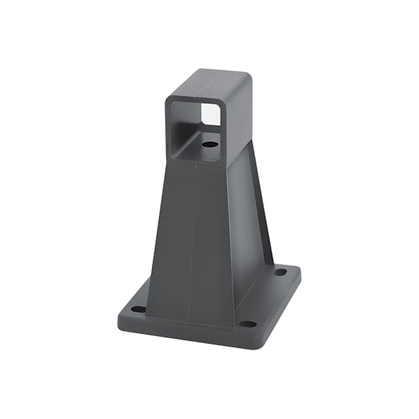 Rootz Vægbeslag til Sidemarkiser i aluminium - Monteringsbeslag - Grå - 9 cm x 8 cm x 12,8 cm - Nem montering