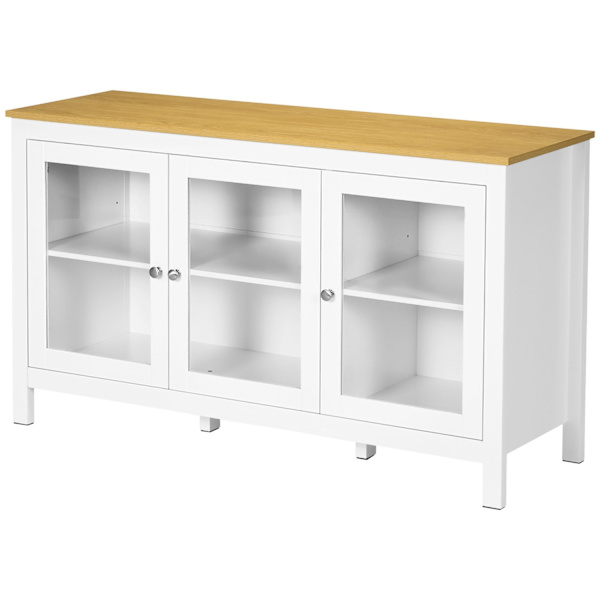 Rootz Sideboard Buffet - Glasskåp - förvaringsskåp - Klassisk design - 120 x 40 x 70 cm